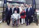 View: s39926 Official opening of the last section of the Five Weirs Walk with (left) Councillor Peter Price and (behind wheelchair) Richard Caborn MP