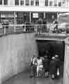 View: s40023 The Moor subway at the junction with Moorhead and Furnival Gate showing (left to right) Snelsons (Yorkshire) Ltd, television sales, servicing and installation, Moorhead and the Nelson public house, No. 23 Furnival Gate