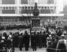 View: s40282 Remembrance Day service, Barkers Pool showing Cole Brothers (background)