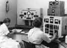 View: s40407 Control panel of the 2 million volt Van de Graaff x-ray generator c.1962