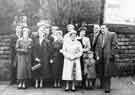 View: s40605 Wedding of Mr and Mrs T. Greaves outside Christ Church C.of E., Heeley, Gleadless Road