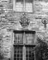 View: s40634 Coat of arms on the outbuildings, The Oakes, Oakes Park, Norton