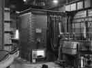 View: s40736 Samuel Fox and Company, Stocksbridge Works showing a 60 ton electric arc furnace with control room in the background c.1960