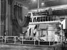 View: s40737 Samuel Fox and Company, Stocksbridge Works showing an 80 ton arc furnace with casting pit in the foreground c.1958