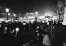 View: s41159 Festival of Light Parade outside Sheffield Cathedral, Church Street