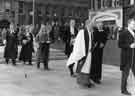 View: s41444 Procession to the Assize Court service at Sheffield Cathedral, Church Street