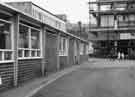 View: s41847 Pond Street Bus Station (left) and the construction of the new Pond Street Post Office sorting office (right) 