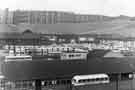 View: s41871 Pond Street bus station showing (top) Park Hill Flats