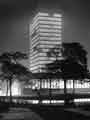 View: s42887 Arts Tower, University of Sheffield, No.12 Bolsover Street as seen from Weston Park showing the University Library (foreground)