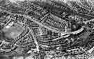 View: s43063 View of Totley area showing Baslow Road, Glover Road, The Grove, Terrey Road, The Quadrant, Mickley Lane, Aldam Road, Green Oak Road, Marstone Crescent, Stonecroft Road, Totley Brook Road and King Ecgbert Road