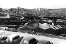 View: s43190 View of Neepsend showing (centre left) Watson, Saville and Co. Ltd., steel converters manufacturers, Bruce Crucible Steel Works, Mowbray Street c.1963