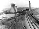 View: s43191 View of Neepsend from Park Wood Road showing Neepsend Gas Works and cooling towers