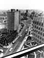 View: s43317 View of Netherthorpe Flats and Brook Hill roundabout showing (centre) Bolsover Street