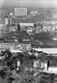 View: s43432 View over St. Mary's and Broomhall from Norfolk Park showing (foreground) Queen's Tower (centre) St.Mary C.of E.Church, Bramall Lane and (back) Royal Hallamshire Hospital