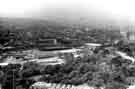 View: s43467 View of City Centre and St. Marys from Norfolk Park Flats showing (foreground right) Queen's Tower and (centre right) Silver Blades ice rink