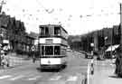 View: s43537 Tram No.98 at junction of (right) Page Hall Road and (centre) Firth Park Road