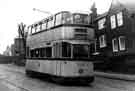 View: s43539 Tram No. 520 on Northfield Road, Crookes c.1958