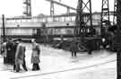 View: s43551 Trams waiting to be broken up for scrap at T.W. Ward Ltd., Tinsley c.1951