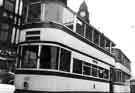 View: s43561 Electric tram No.102 in Haymarket c.1953-54