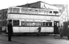 View: s43563 Tram No.536 waiting to be broken up for scrap at T.W. Ward Ltd.,Tinsley 