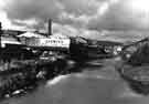 View: s43576 River Don looking downstream from Corporation Street showing (left) Darwins Bright Steels Ltd