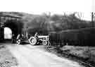 View: s43612 Johnny Cordells Lane, Beighton showing tractor going into Brookhouse coke ovens