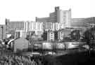 View: s43717 Hyde Park Flats from Park Square roundabout showing (left) Broad Street