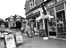 View: s43745 Shops near the bottom of Sandygate Road in Crosspool showing (l.to r.) Truesound Audio and Wards, hardware and pet and garden supplies