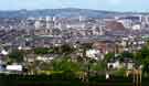 View: s43847 View of the City Centre from Meersbrook showing (right) Manpower Services Commission and (left) University Arts Tower