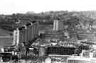 View: s43866 View of Upperthorpe showing (left) Martin Street Flats and (foreground) Royal Infirmary