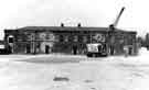 View: s43917 View of stables from the artillery parade ground, Hillsborough Barracks, Rudyard Road 