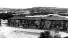 View: s43986 View from the clock tower over the artillery parade ground and stables, Hillsborough Barracks towards Neepsend and Parkwood Springs showing (centre) Penistone Road