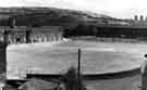 View: s43990 View from the hospital block over the infantry parade ground, Hillsborough Barracks looking towards Neepsend and Parkwood Springs and (top centre) Sheffield Ski Village 