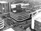 View: s44009 View from the Grosvenor House Hotel of Moorhead showing (centre) Midcity House (formerly Nelson House)