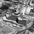 View: s44023 View of Manpower Service Commission (later the Employment Services Department Training Agency) building, Moorfoot showing, (bottom) Young Street, (right) South Lane, (left) Bishop Street and (top) Cumberland Street and The Moor 