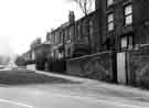 View: s44137 Broomspring Lane looking towards the junction with Upper Hanover Street showing (back left) construction of the Royal Hallamshire Hospital