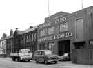 View: s44155 St. Mary's Road showing (left) W. and G. Simmons, stainless steel sink manufacturers, (Nos.75-77) and (right) F.Mountford and Sons Ltd., machine knife manufacturers, Wellfield Works