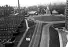 View: s44202 Brook Hill roundabout showing (bottom) Netherthorpe Road, (top) Upper Hanover Street and (left) Brook Hill and Jessop Hospital for Women