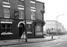 View: s44207 New Inn, No.108 Ecclesall Road showing Moore Street and electricity sub station building