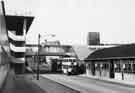 View: s44346 Pond Street showing (centre) Pond Street footbridge and (right) Pond Street Bus Station