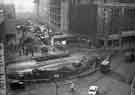 View: s44355 View of the construction of Castle Square showing (top left) Arundel Gate and (top right) J. Walsh and Co., department store, High Street