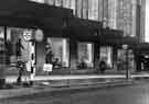 View: s44356 Construction of Castle Square showing T. B. and W. Cockayne Ltd., department store, Nos. 1 - 13 Angel Street