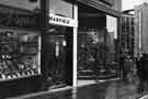 View: s44358 High Street shop fronts showing (l.to r.) No.45a Bewlay Tobacconists Ltd. and No.47 Manfield and Sons Ltd., shoe shop