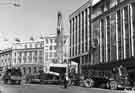 View: s44365 Construction of Castle Square showing (left) Midland Bank Ltd. and (right) C. and A. Modes Ltd., Nos. 59 - 65 High Street 