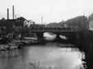 View: s44384 Pipe bridge over the River Don next to Hillfoot Bridge, Penistone Road