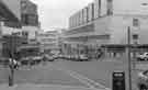 View: s44407 Junction of (centre) Cambridge Street, (immediate left) Cross Burgess Street  and (centre left) Charles Street showing (centre right) the Northern Rock Building Society