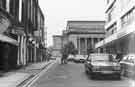 View: s44409 Junction of (centre) Cambridge Street and (top) Barkers Pool showing (right) Cole Brothers (top) City Hall and (left) E. and G. Jewellers (No.20)