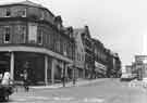 View: s44410 Junction of (left) Charles Street and (centre) Cambridge Street showing Nos. 38 - 40 Henrys, cafe, bar and restaurant  and No.34 Cloud Nine, ladies fashions 