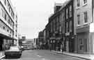 View: s44411 Cambridge Street showing (centre) No.16 Faulkners Billiards Hall above the Nameless Restaurant and (left) Cole Brothers