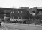 View: s44446 Road works on Exchange Street showing (centre) the Sheaf Market 